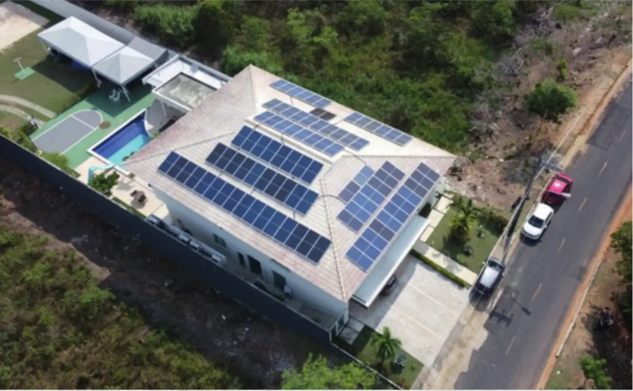 Projeto de energia solar Residência Amanda